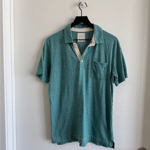Billy Reid Teal Polo Shirt